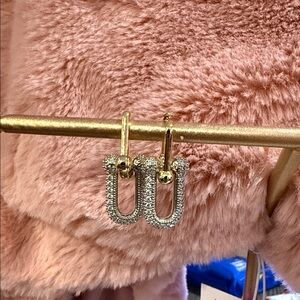 Elegant Gold and Silver Hoop Earrings